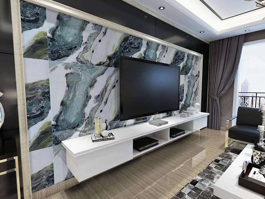 Dreaming Green Marble Wall