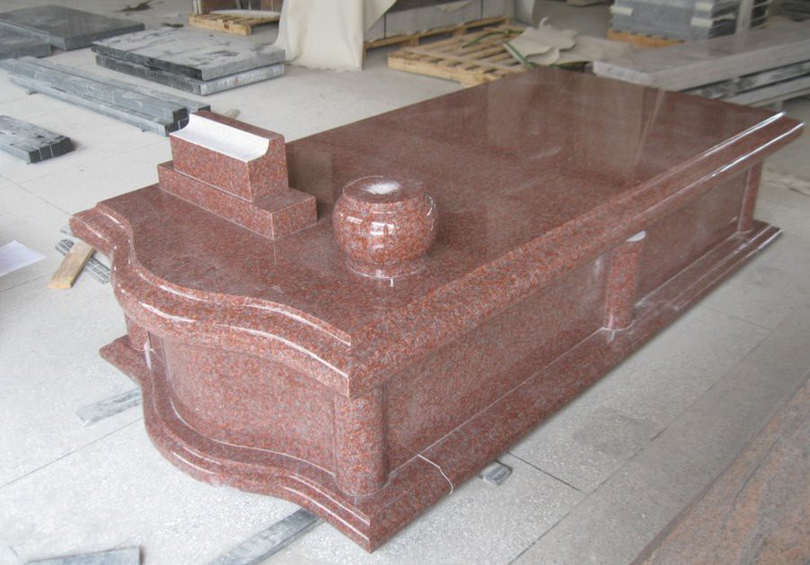 Imperial Red Granite Tombstone