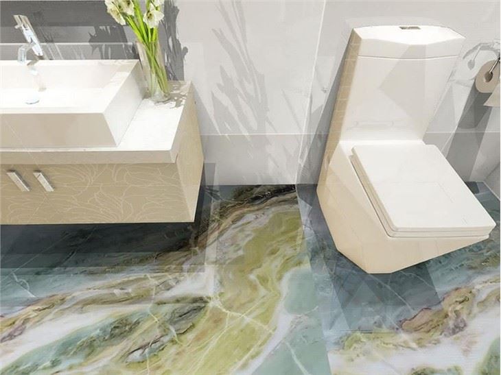 Dreaming Green Marble Floor
